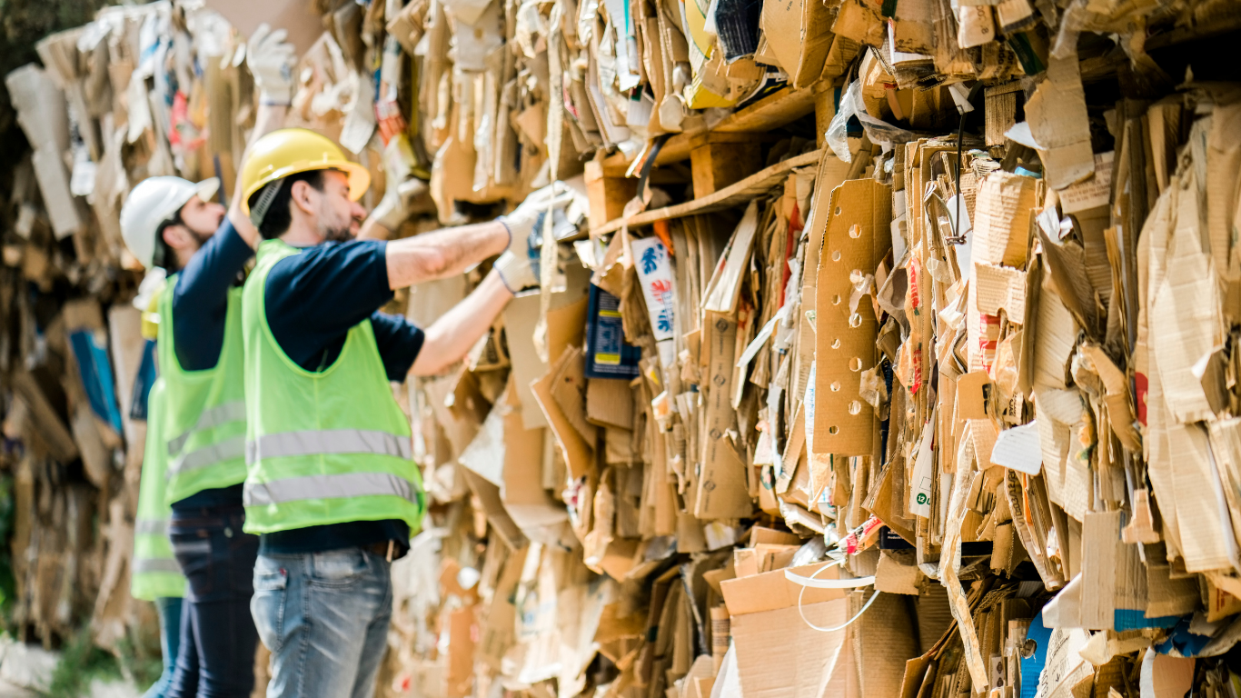 NAKLO team and recyclable materials ready for circulation